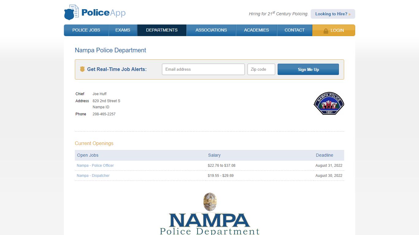 Nampa ID Police Department | PoliceApp